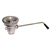 GSW USA AA-301 Twist Handle Waste Valve 3-1/2" Sink Opening 1-1/2" Drain Outlet