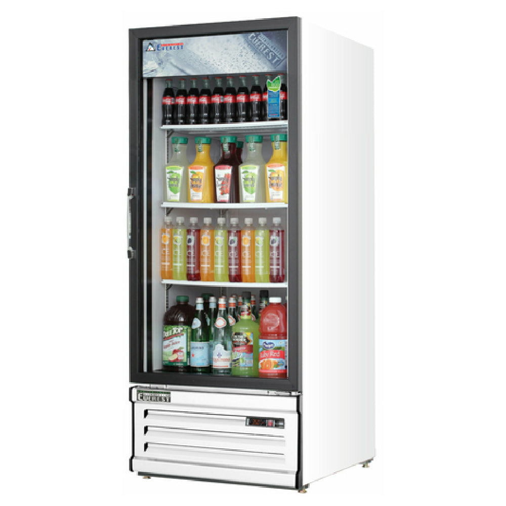 Everest Refrigeration EMGR10 Reach-In Glass Door Merchandiser Refrigerator One-section