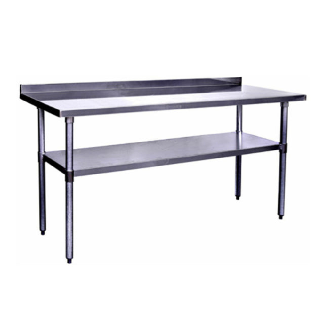 Hubert 28W-009 - Kratos® Work Table, 72"W X 24"D, 18 Gauge Type 430-series Stainless Steel Top