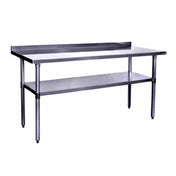 Hubert 86887 - Kratos® Work Table, 60"W X 24"D X 36"H, 18 Gauge Type 430-series Stainless Steel Top