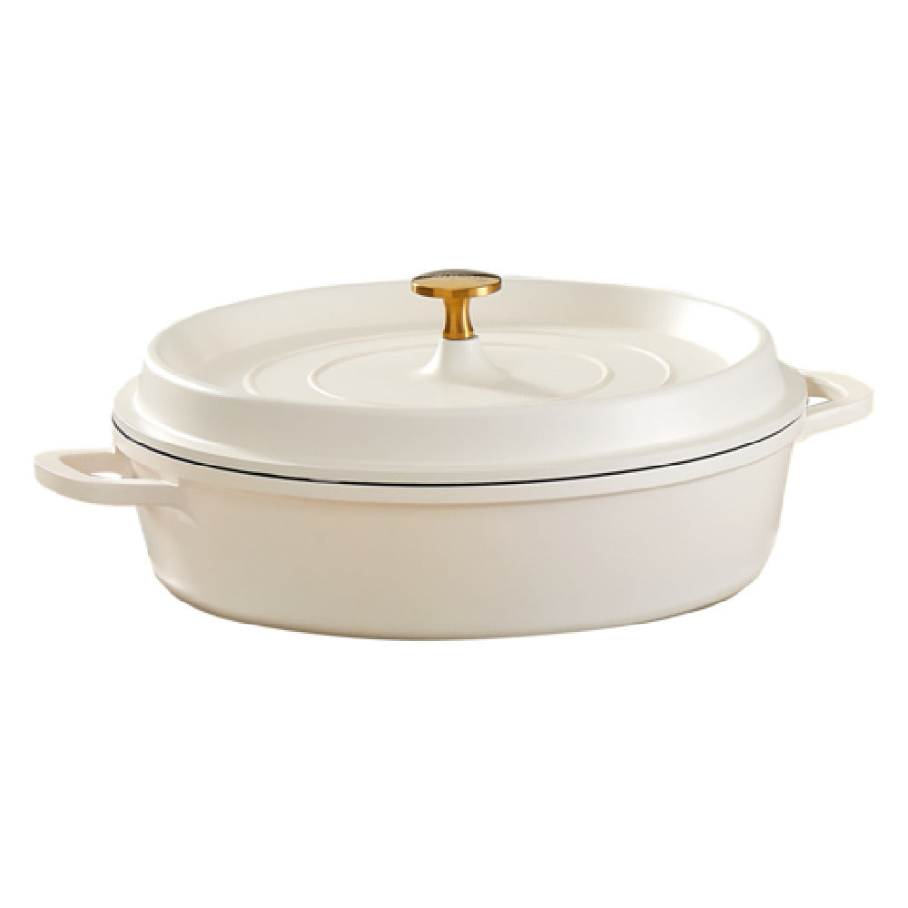 Spring USA 8656-2-28 - Ironlite Shallow Casserole, 4.4 Qt. (5 Liter), 11" Dia. X 4-3/4"H
