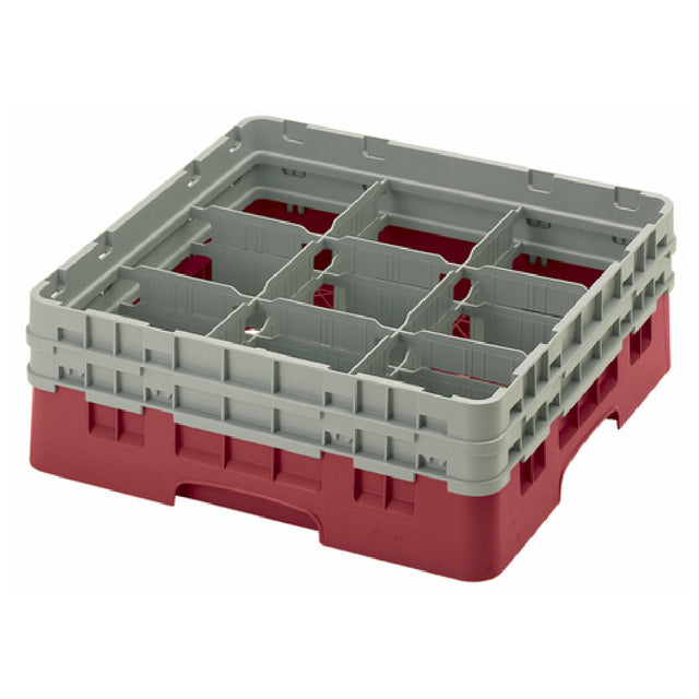 Cambro 9S434416 Camrack® Glass Rack With (2) Soft Gray Extenders Full Size