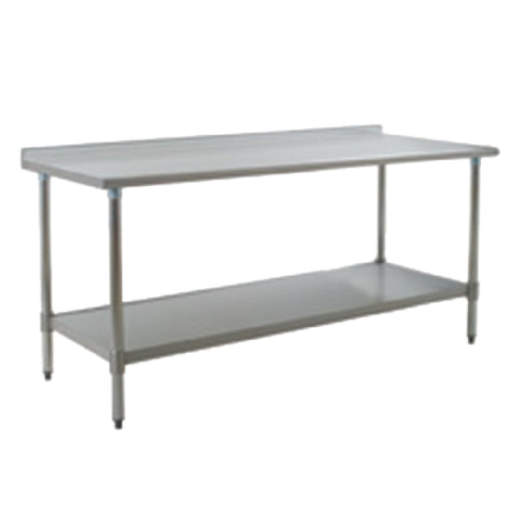 Eagle UT3684SEB Deluxe Series Work Table 84"W X 36"D 16/300 Series Stainless Steel Top With 1-1/2"H Rear Up-turn