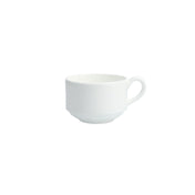 Fortessa HBW-00-410 Andromeda Contemporary Handle Stack Coffee/Tea Cup 8 Oz. Dishwasher Safe