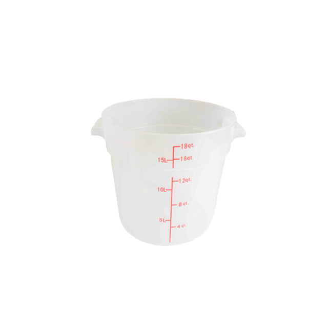 Thunder Group PLRFT318TL Food Storage Container 18 Quart Round