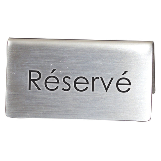 Service Ideas 1C-BF-RESERVE-MOD Beverage ID Tent "Réservé" 1-1/2"H X 3"W