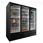 Omcan 41220 (G372) Refrigerated Display Reach-in Three-section