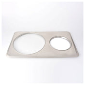 Omcan 46368 (46368) Adapter Plates Inset Hole Size: (1) 6-3/8" Dia. & (1) 10-3/8"dia.