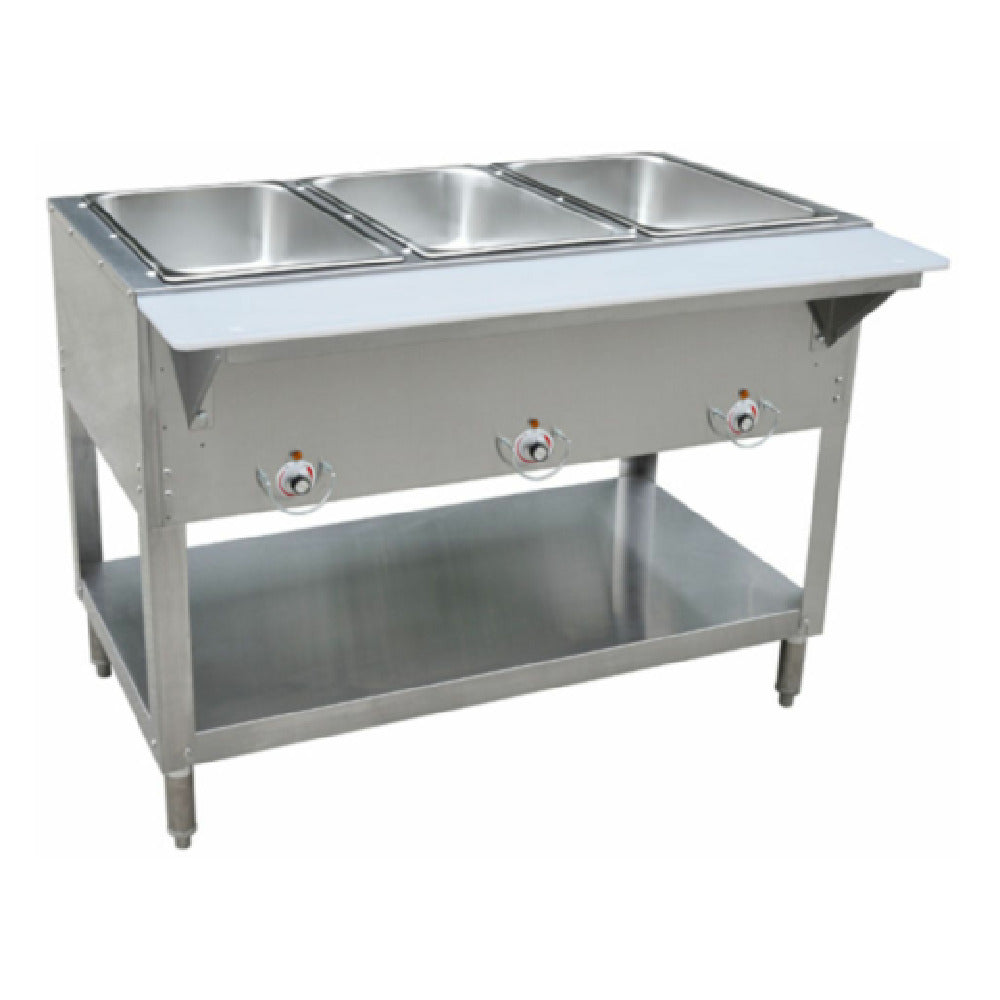 Hubert 28W-110 - Kratos® Electric Steam Table/Hot Food Table, Three Wells, Stationary