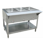 Hubert 28W-110 - Kratos® Electric Steam Table/Hot Food Table, Three Wells, Stationary