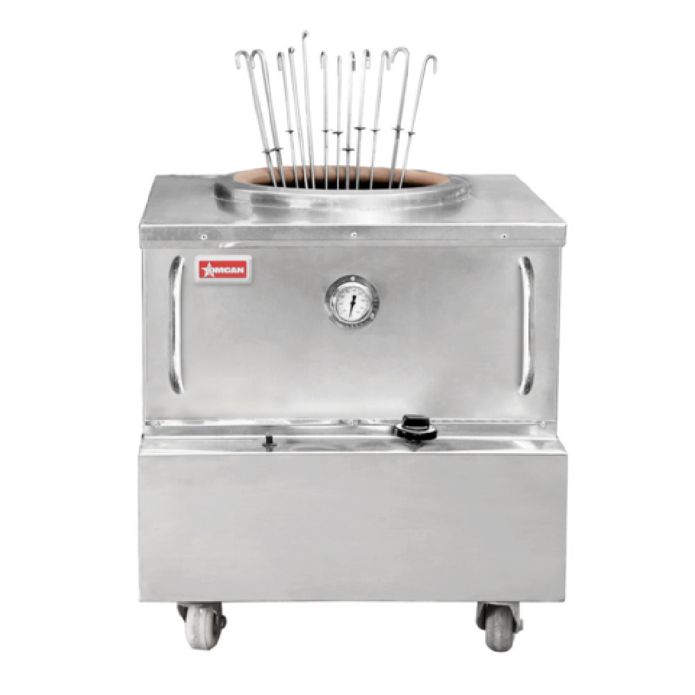 Omcan 49092 (CE-IN-3434-NG-E) Tandoor Clay Oven Natural Gas 34"W X 34"D X 36"H