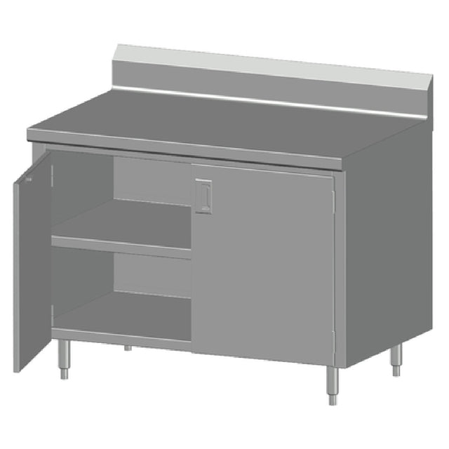 SPG 5CBT-24BHD - Universal Stainless Work Table, Cabinet Case With Hinged Doors, 60"W X 24"D