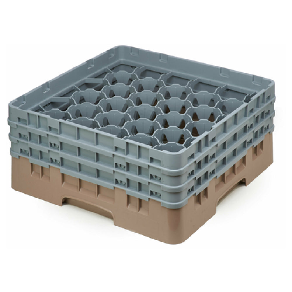 Cambro 30S638184 Camrack® Glass Rack With (3) Soft Gray Extenders Full Size