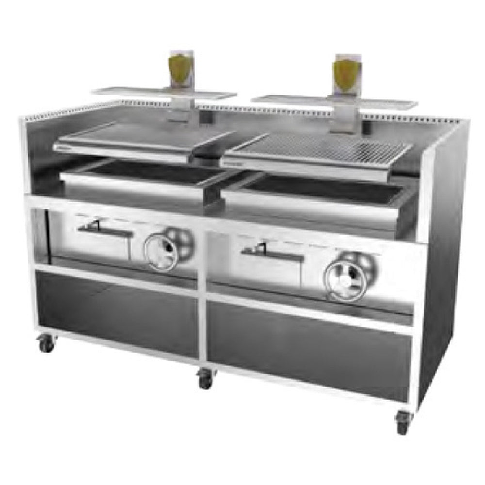 Josper Charcoal Ovens (Middleby) PVJ-076-2 - Basque Grill, Charcoal, 82-1/4"W