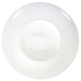 International Tableware WA-54 Plate 11-1/4" Dia. X 2"H Wide Patterned Rim