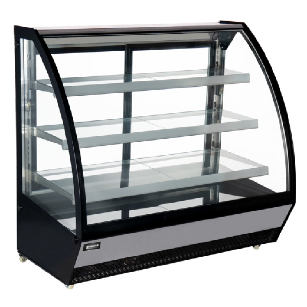 Omcan 46471 (RS-CN-0860) Refrigerated Display 60"W Curved Front Lift-up Glass