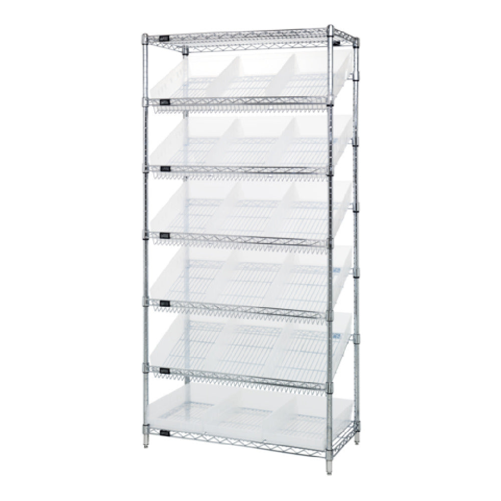 Quantum WRS-7-110CL Bin Systems Unit Stationary 36"W X 18"D X 74"H