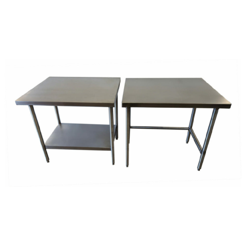 Winholt DTR-3036-HKD Work Table 36"W X 30"D X 33-1/2"H 16/304 Stainless Steel Top