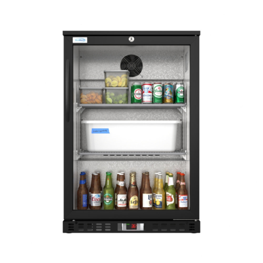 Koolmore BC-1DSW-BK - Back Bar Refrigerator, One-section, 23-3/5"W X 20-1/2"D X 35-2/5"H