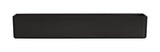 A rectangular, matte black planter box is shown against a white background. Its straight edges and lack of visible designs give it a modern, minimalist look—similar in style to the sleek Hudson Bowl collection.