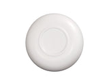 A plain, round, white Oslo bowl is shown from above on a white background. The bowl features a small circular rim and a slightly raised center, with no visible patterns or decorations.