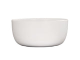 A plain, round, white Oslo Bowl with smooth sides and no visible patterns or decorations, photographed against a white background. The bowl is empty and has a slightly thick rim with a simple, minimalist design.