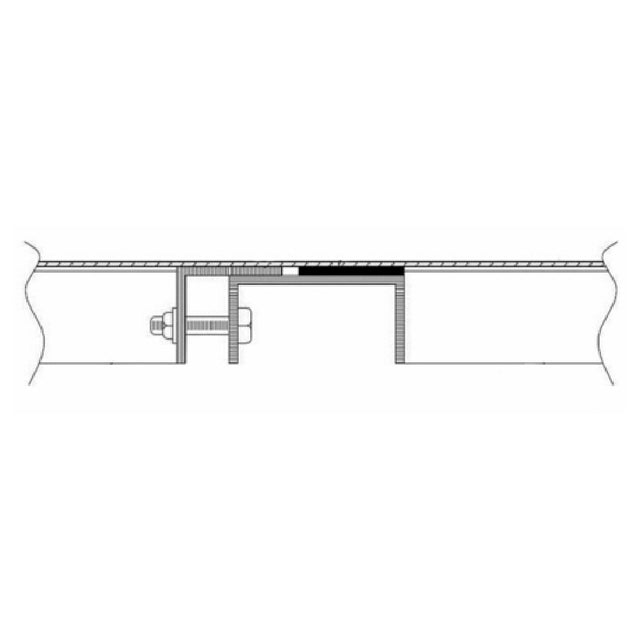 Advance Tabco TA-57B Compressed Field Joint Mechanically Joined Fine Line Seam With Specially Designed Hardware To Clamp Pieces Together (for Use When Field Welding Is Not An Option) (apply One Charge For Each "joint" Required Between 2 Pieces)