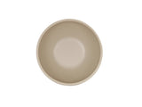 A photo of a simple, round, taupe Nova Soup Bowl (16 oz) viewed from above. The bowl has smooth edges and a matte finish, and it sits on a plain white background. The bowl is empty and centered in the image.