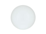 A plain, round white melamine bowl is centered on a white background. The bowl has a subtle texture with fine concentric rings and no visible decoration, giving it a simple and minimalist appearance similar to the Charlotte Bowl.