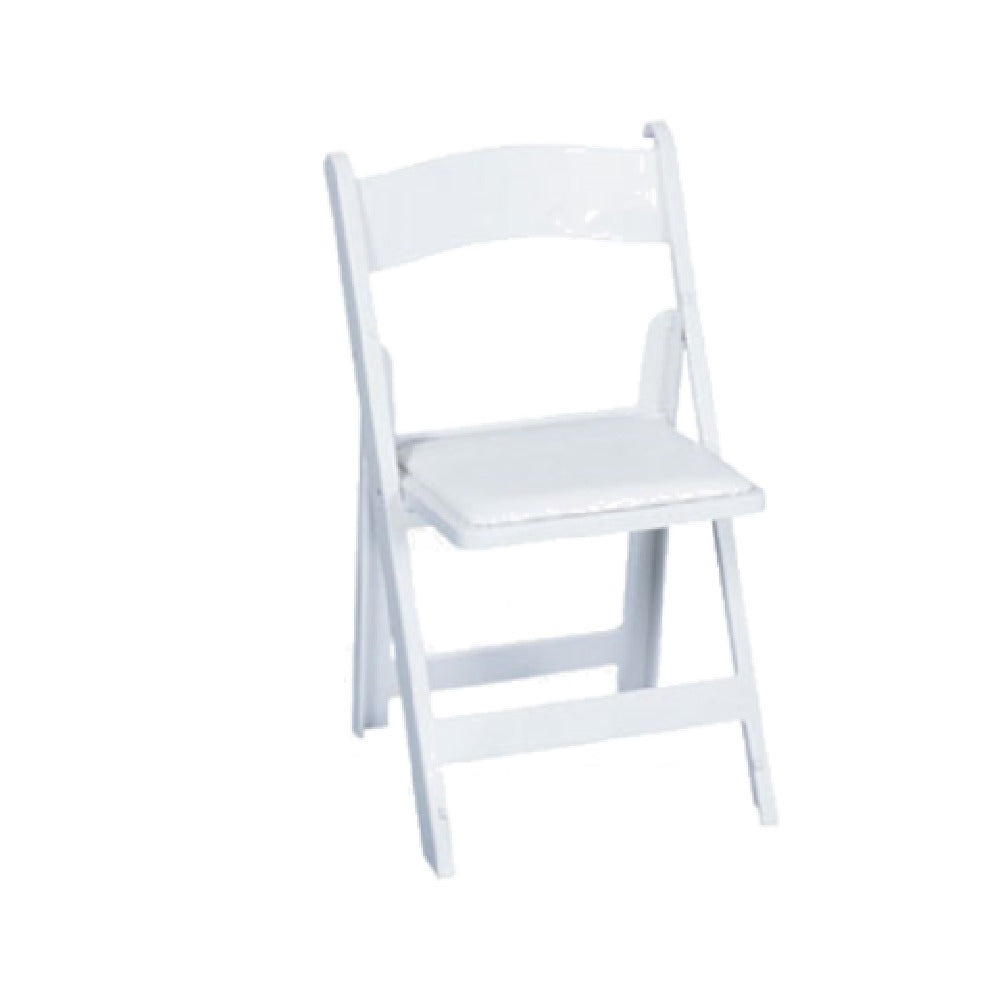 Forbes Industries C450WHPD Wedding Classic™ Folding Chair Plain Back Removable 13-1/2" X 15" Vinyl Padded Seat