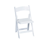 Forbes Industries C450WHPD Wedding Classic™ Folding Chair Plain Back Removable 13-1/2" X 15" Vinyl Padded Seat