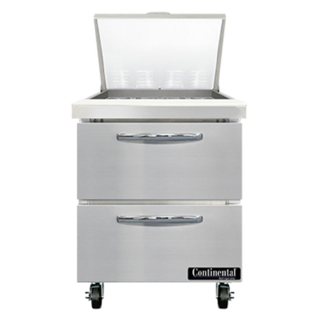 Continental Refrigerator SW27N12M-D Mighty Top Sandwich Unit 27"W 7.4 Cu Ft Capacity