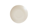 A plain, round, off-white Bali Pasta Bowl made of ceramic is viewed from above, centered on a white background. The bowl has a smooth, slightly glossy finish and a shallow rim, with no visible patterns or decorations.