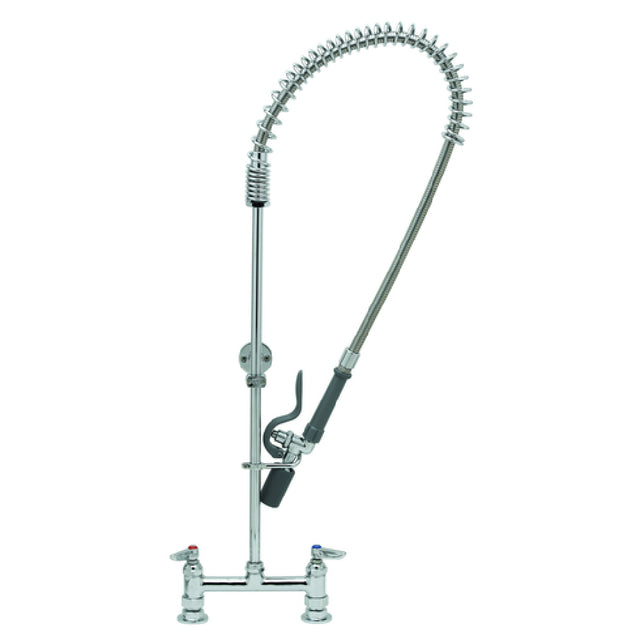 T&S Brass B-0123-BC EasyInstall Pre-Rinse Unit Deck Mount Base 8" Adjustable Center