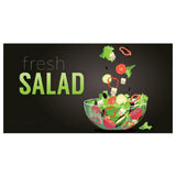 Hubert 65017 - Magnetic Sign, "fresh Salad", 49"L X 26"H