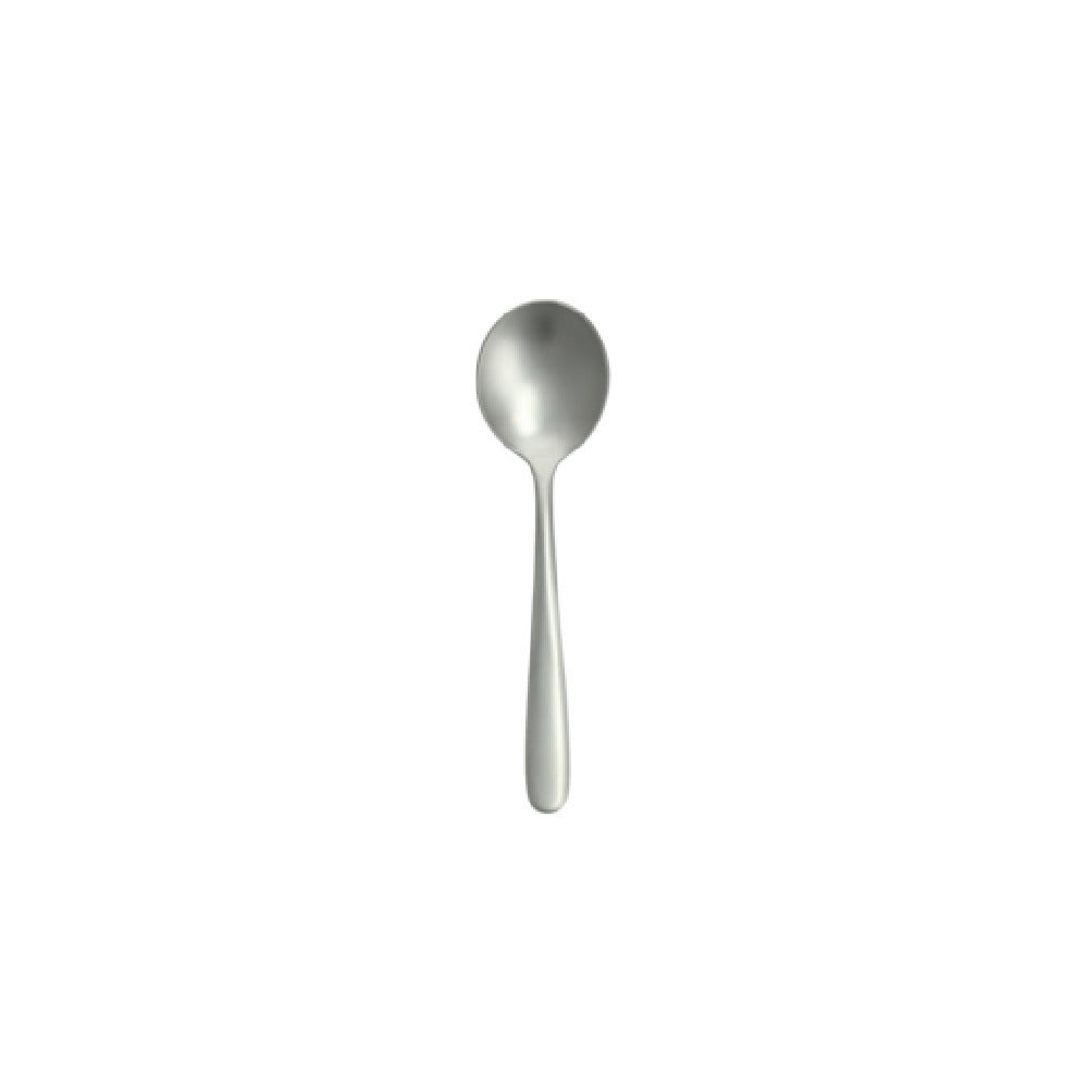 Fortessa 1.5.622.SB.003 Grand City Sand Blasted Bouillon Spoon 6.9" (17.6cm) Dishwasher Safe