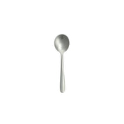 Fortessa 1.5.622.SB.003 Grand City Sand Blasted Bouillon Spoon 6.9" (17.6cm) Dishwasher Safe