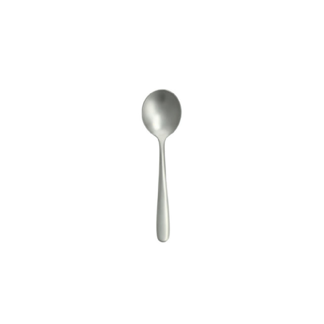 Fortessa 1.5.622.SB.003 Grand City Sand Blasted Bouillon Spoon 6.9" (17.6cm) Dishwasher Safe