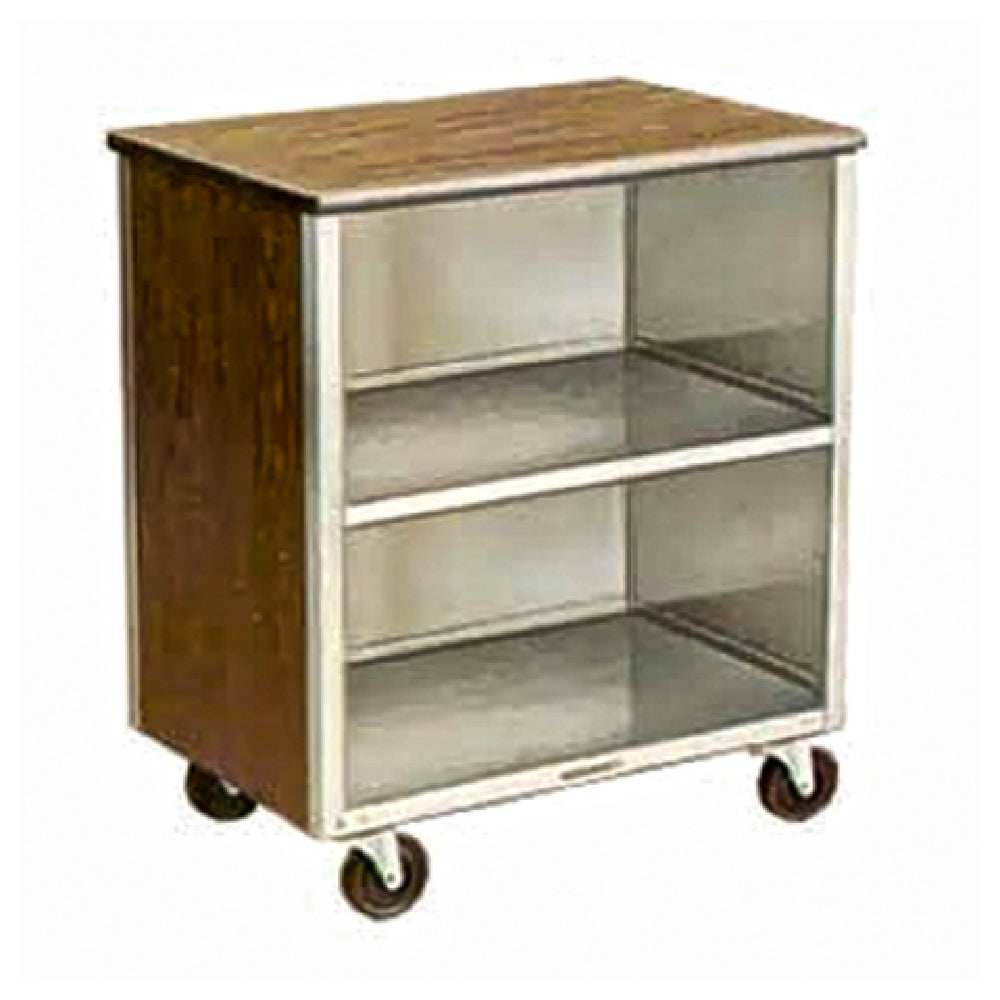 Lakeside 626 Bussing Cart (3) Shelf Enclosed Base (3) Sides