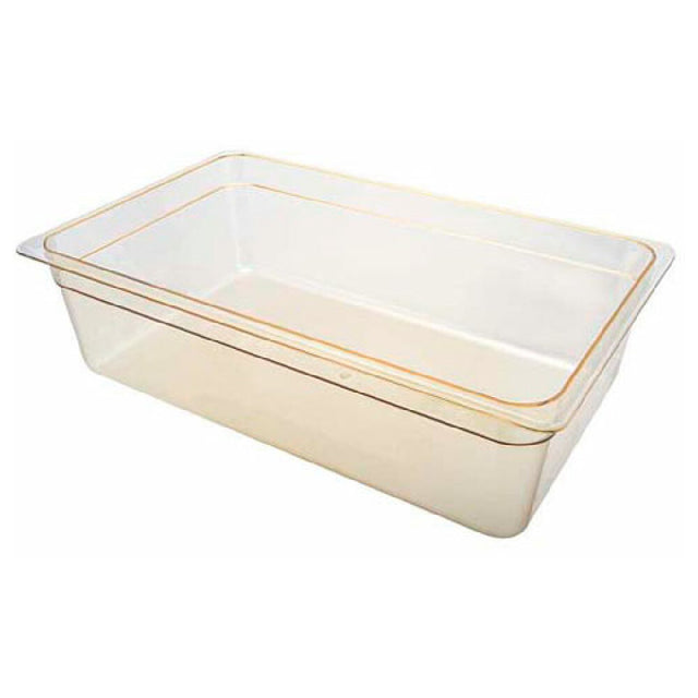 Cambro 16HP150 Pan Food H Pan Full 6"d Amber