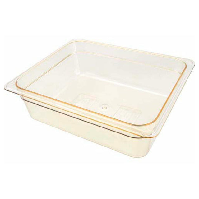 Cambro 24HP-150 Pan Food H Pan Half 4"d Amber
