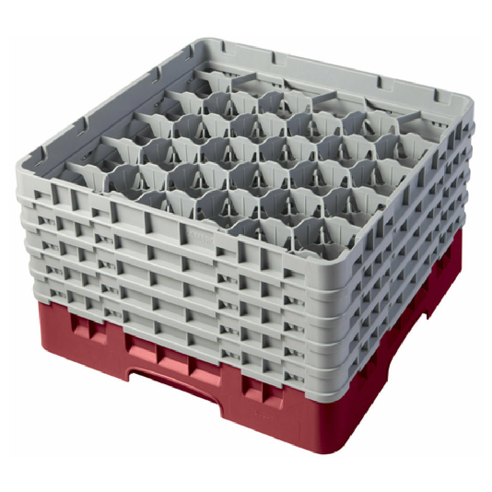 Cambro 30S958416 Camrack® Glass Rack With (5) Soft Gray Extenders Full Size