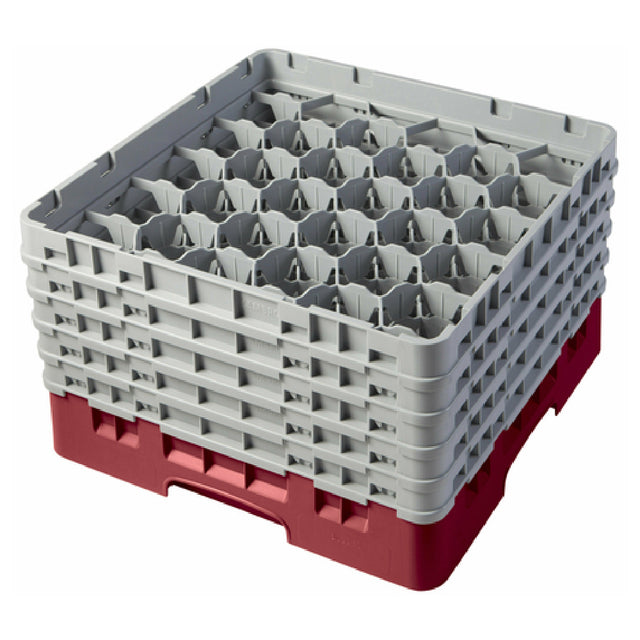 Cambro 30S958416 Camrack® Glass Rack With (5) Soft Gray Extenders Full Size