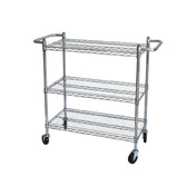 CAC China ACCW-1836S Utility Cart 36"L X 18"W X 42"H 3-tier