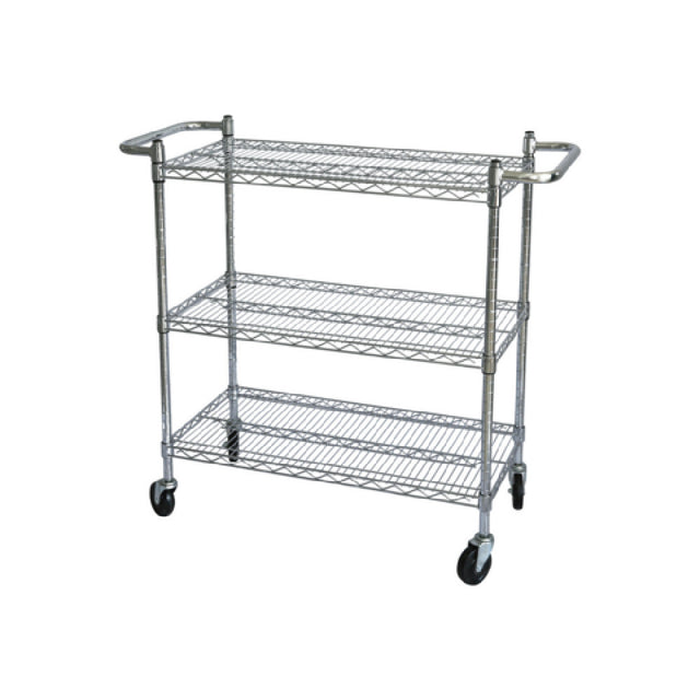 CAC China ACCW-1836S Utility Cart 36"L X 18"W X 42"H 3-tier