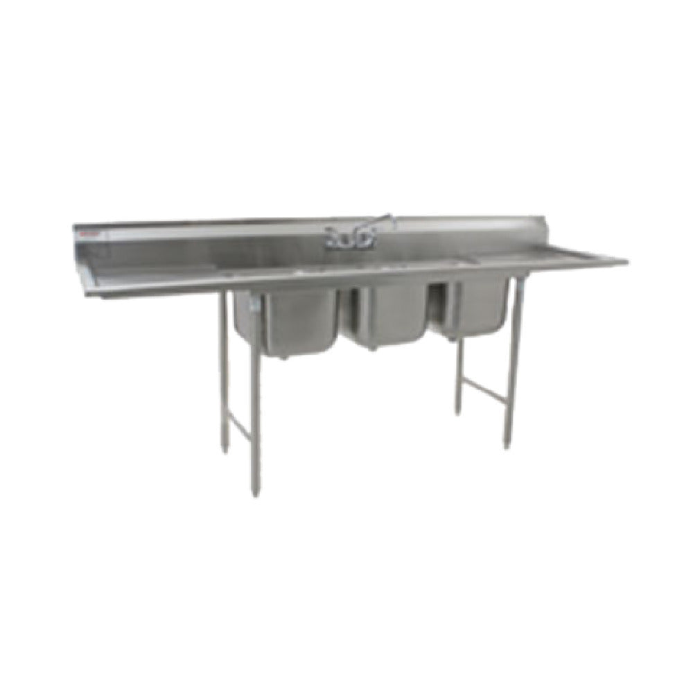 Eagle 414-24-3-24 414 Series Sink Three Compartment 126"W X 31-3/4"D