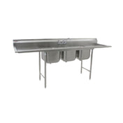 Eagle 414-24-3-24 414 Series Sink Three Compartment 126"W X 31-3/4"D