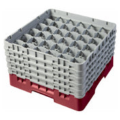 Cambro 36S958416 Camrack® Glass Rack With (5) Soft Gray Extenders Full Size