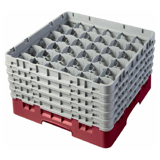 Cambro 36S958416 Camrack® Glass Rack With (5) Soft Gray Extenders Full Size