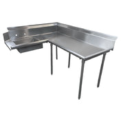 Advance Tabco DTS-K60-84R Korner-Soil Dishtable L-shaped Attaches To Right Of Dish Machine Operator